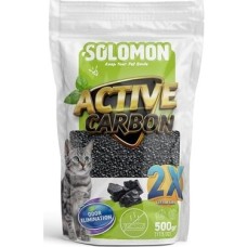 Solomon Carbon 500 gr Koku Giderici - Kedi Kumu Koku Giderici Kokusuz Kedi Tuvaleti Doğal Kum Kokusu Önleyici Aktif Karbon