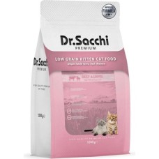 Dr.sacchi Premium Düşük Tahıllı Sığır Etli ve Kuzu Etli Yavru Kedi Maması 1 kg