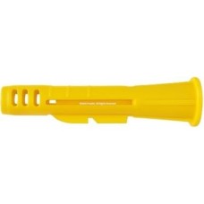 Prime Performans Sarı Roket Dübel, Ağır Yük Taşıma Kapasiteli, Tuğla Taş Yüzeyler Için, Dayanıklı Plastik Malzeme, Yüksek Mukavemetli Tutuş Özellikli Montaj Dübeli (8 Mm, Adet, 100)