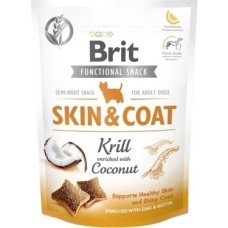 Prime Brit Care Functional Snack, Parlak Tüyler ve Sağlık Cilt Için, Tahılsız, Kril ve Hindistan Cevizli, Fonksiyonel Yetişkin Köpek Ödülü, 150 G
