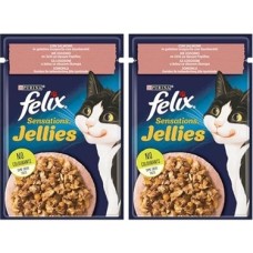 Prime Felix Sensation Somon & Karidesli Kedi Yaş Mama 85 gr 2li Paket