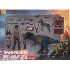Prime Erkek Figürlü Dinozorlu ve Aksesuarlı Oyun Seti
