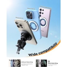 Prime Joyroom Araç Montajlı Şarj Cihazı, Havalandırma Deliği Için Hızlı Şarj Manyetik Kablosuz Araç Şarj Cihazı, 16/15/14/13/12 Serisi Uyumlu 15W Araç Telefon Tutacağı