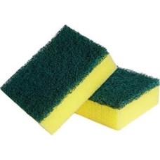 Prime -Brite 1755948 Yeşil Klasik Bulaşık Süngeri 2'li, Normal
