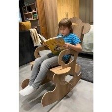 Prime Arion |%100 Mdf | Sallanabilir ve Dayanıklı Çocuk Sandalyesi | Ahşap Renk