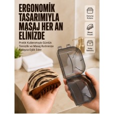 Masaj Fırçası Ahşap Desenli Yumuşak Kıllı Vücut Temizleme ve Banyo Fırçası Masaj Fırçası Ahşap Desenli Yumuşak Kıllı Vücut Temizleme ve Banyo Fırçası