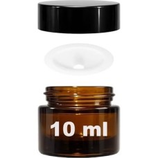 Prime Mini Cam Kavanoz, 10 ml Hacimli, Sızdırmaz Kapaklı, Krem ve Kozmetik Saklama Kutusu, Lip Balm 6 Adet