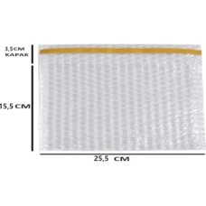 Prime Balonlu Torba, Bantlı Baloncuklu Torba-Zarf 15CM(EN) X25CM(BOY)+5CM(KAPAK) 50 Adet)