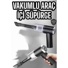 Araç İçi Süpürge Filtreli Şarjlı Süpürge Vakumlu Yıkanabilir