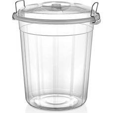 Prime Şeffaf Plastik Kilitli Erzak Saklama Kutusu, Bakliyat ve Un Saklama Kabı (50 L)