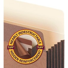 Tuff® Dosya Cebi, Düz Kesim Tab, 5-1/4 Genişletme, Mektup Boyutu, Kırmızı Ip, Kutu Başına 10 (73390)