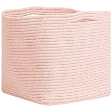 Prime Pembe Kırçıllı Pamuklu Sepet 30 x 30 x 30 cm