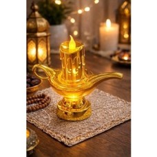 Gold Lambalı Pilli LED Işık, Askılı Fener Süsü Sarı Işıklar Peri Işıkları Aydınlatmalı Şerit LED Ramazan Süsü LED Işık