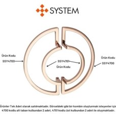 Prime 96 mm Altın Rengi Modern Kulp Tek Adet Yarım
