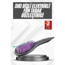 Elektrikli Fırça Taşınabilir Saç Düzleştirici Tarak Sıkı Dişli Elektrikli Fırça Taşınabilir Saç Düzleştirici Tarak Sıkı Dişli