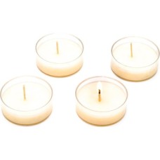 4'lü Vanilya Sandal Kokulu Bitkisel Tealight Mum Seti