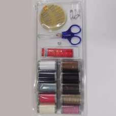 Prime Temel Dikiş Seti, 10 Renkli Iplik Makarası,, Iğne ve Mezura Içeren Mini Set