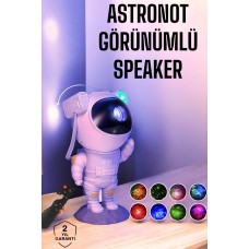 Astronot Bluetooth Hoparlör Gökyüzü Projektör Gece Lambası - Lisinya