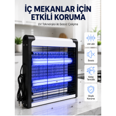 30 m² Etki Alanlı Mavi Işıklı Sinek Öldürücü Cihaz - Lisinya