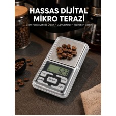 300 Gr Hassas Cep Terazisi Mavi Işıklı LCD Ekranlı - Lisinya