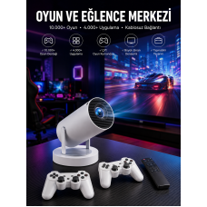 Projeksiyon Cihazı Video Oyun Konsolu Projektör Taşınabilir Ayaklı Çift Kollu 4K Çözünürlüklü - Lisinya Projeksiyon Cihazı Video Oyun Konsolu Projektör Taşınabilir Ayaklı Çift Kollu 4K Çözünürlüklü - Lisinya