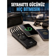 Kompakt Tasarım, Güçlü Performans – 10000mAh Kablosuz Powerbank - Lisinya Kompakt Tasarım, Güçlü Performans – 10000mAh Kablosuz Powerbank - Lisinya