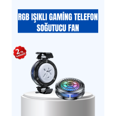 Gaming Telefon Soğutucu RGB Fan Sessiz Çalışma Tüm Modeller Uyumlu - Lisinya