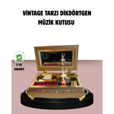 Balerinli Müzikli Takı Kutusu Piyano Tasarım Kız Çocuk Hediyelik - Lisinya