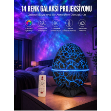 Yumurta Şeklinde Su Dalgalı Bluetooth Speaker Lamba Renkli Şarjlı Yeni Nesil - Lisinya