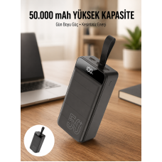 Hızlı Taşınabilir 50.000 Mah Powerbank Led Ekran Android ve İOS Uyumlu Yeni Nesil - Lisinya Hızlı Taşınabilir 50.000 Mah Powerbank Led Ekran Android ve İOS Uyumlu Yeni Nesil - Lisinya