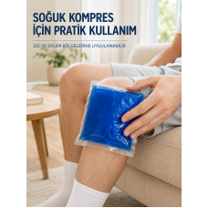 Mavi Termojel Kompres Paketi Sıcak Soğuk Kullanımlı Pratik Jel Kompres - Lisinya