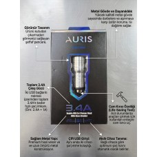 Auris ARS-CR06 Araç Şarj Cihazı - Lisinya
