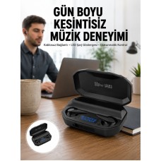 Kulaklık Bluetooth 5.2 Kablosuz Kulakiçi Rgb Işıklı Çift Mikrofonlu Yeni Nesil - Lisinya