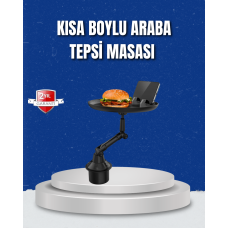 Ayarlanabilir Araç İçi Bardaklık Tepsisi 9 İnç Geniş Alan ve Telefon Standlı - Lisinya
