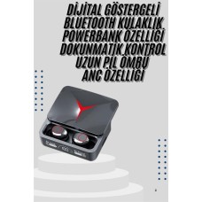 Kablosuz Bluetooth Kulaklık Powerbank Özellikli Göstergeli Hd Mikrofon - Lisinya