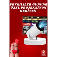 Sevgiliye Özel Hediye Ayaklı Sinema Projektörü Projeksiyon - Lisinya