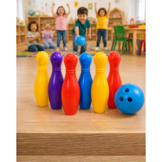 Eğlenceli Bowling Oyuncak Seti Çocuklar İçin Renkli Kuka ve Top - Lisinya