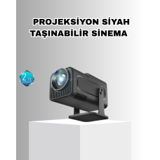 Taşınabilir Akıllı Projeksiyon HDMI USB Uyumlu Oyun Destekli Kompakt - Lisinya