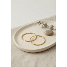 316L Çelik Gold Renk 36 mm Halka Küpe - Lisinya 316L Çelik Gold Renk 36 mm Halka Küpe - Lisinya
