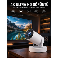Taşınabilir Android Projeksiyon Ayaklı Çift Kollu 4K Çözünürlüklü Sinema Projeksiyonu - Lisinya