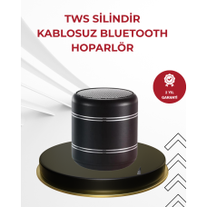 Kompakt Silindir Metal Bluetooth Hoparlör 400 mAh Uzun Pil TWS Destekli - Lisinya Kompakt Silindir Metal Bluetooth Hoparlör 400 mAh Uzun Pil TWS Destekli - Lisinya