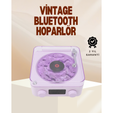 Retro Pikap Hoparlör – Şarjlı Kablosuz Projektör ve Gece Lambası - Lisinya