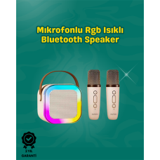 İki Mikrofonlu Renkli LED Işıklı Karaoke Cihazı - Lisinya İki Mikrofonlu Renkli LED Işıklı Karaoke Cihazı - Lisinya