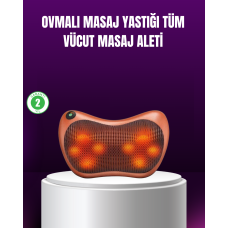 Ergonomik Derin Yoğurmalı Boyun Bel Sırt Masaj Cihazı Priz Çakmak Girişli - Lisinya