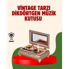 Piyano Şeklinde Balerinli Müzik Kutusu Takı Bölmeli Şık Model - Lisinya