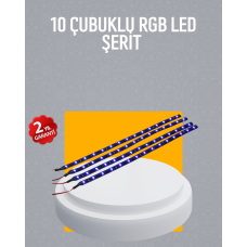 LED Yağmur Işığı Seti 10 Adet Meteor Çubuk Aydınlatma - Lisinya