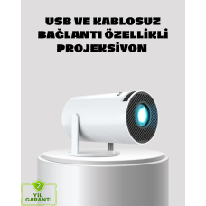 Kablosuz Bağlantılı Full HD Ev Sinema Projeksiyonu 160 ANSI Lümen - Lisinya