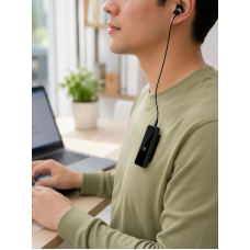 Klipsli Tek Kulaklıklı Kablosuz Bluetooth Kulaklık Dijital Ekranlı Taşınabilir Model - Lisinya