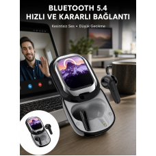 ENC Destekli Bluetooth 5.4 Kulaklık – EQ Ayarlı, Akıllı Kutulu - Lisinya