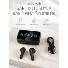 Bluetooth 5.1 Destekli  bluetooth kulaklık – ANC ve Stereo Sesli - Lisinya